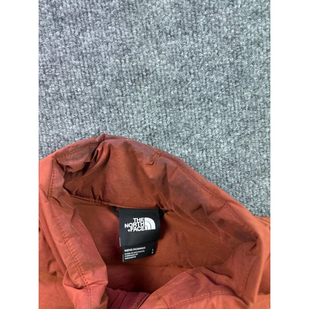 The North Face Belleview Stretch Down Jacket Mens Large Orange Full Zip